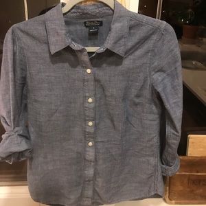 Lucky brand blue button up shirt so s