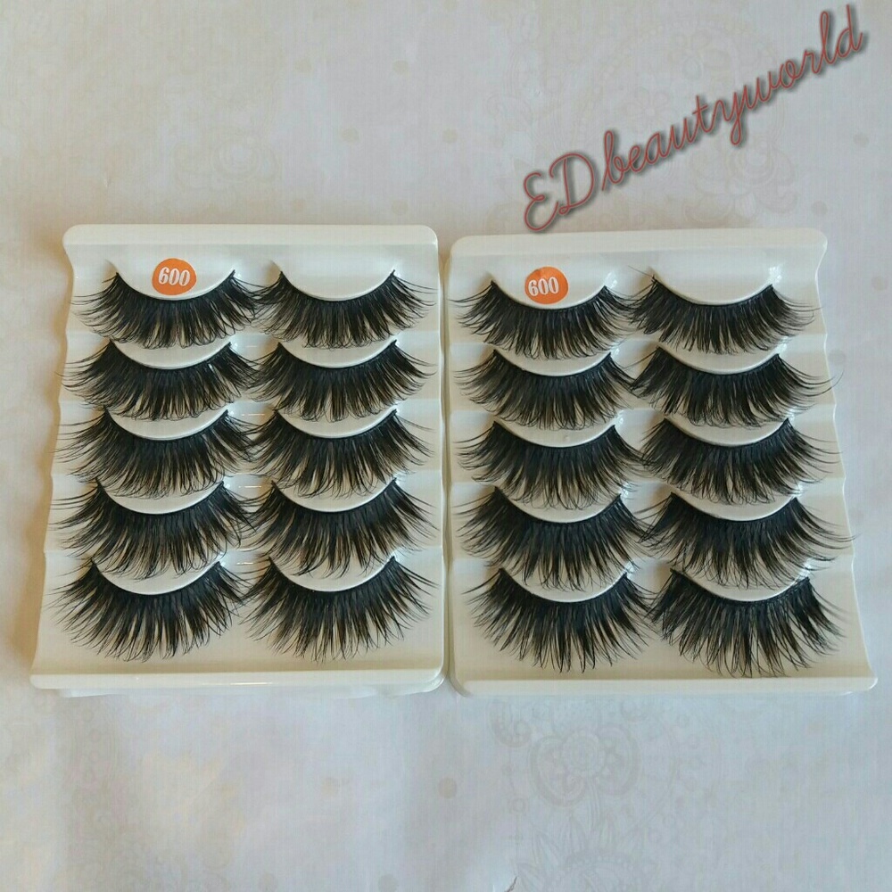 10 Pairs Natural False Eyelashes