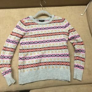 J.crew lambs wool ski sweater size xs