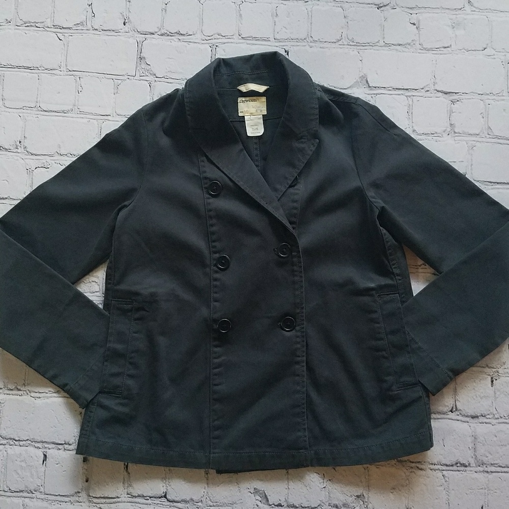 J.Crew Crewcuts Kids Blue Grey Slate Blazer Sz 10