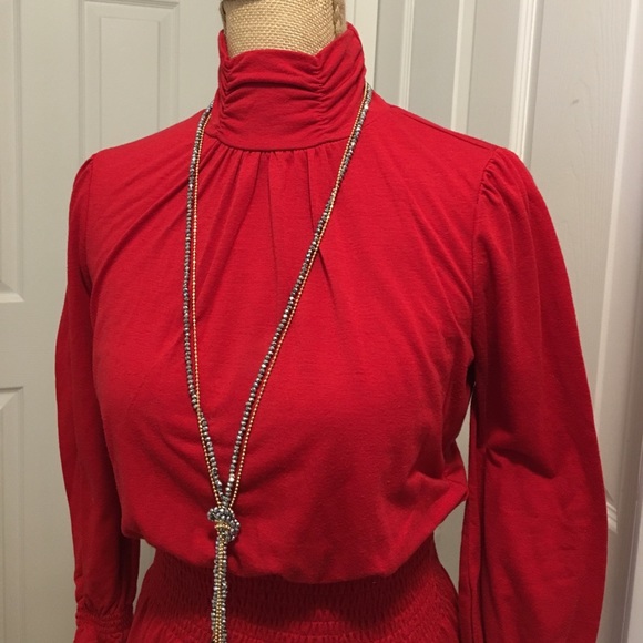 Candies Turtleneck Srunched Tunic Top - Picture 2 of 6
