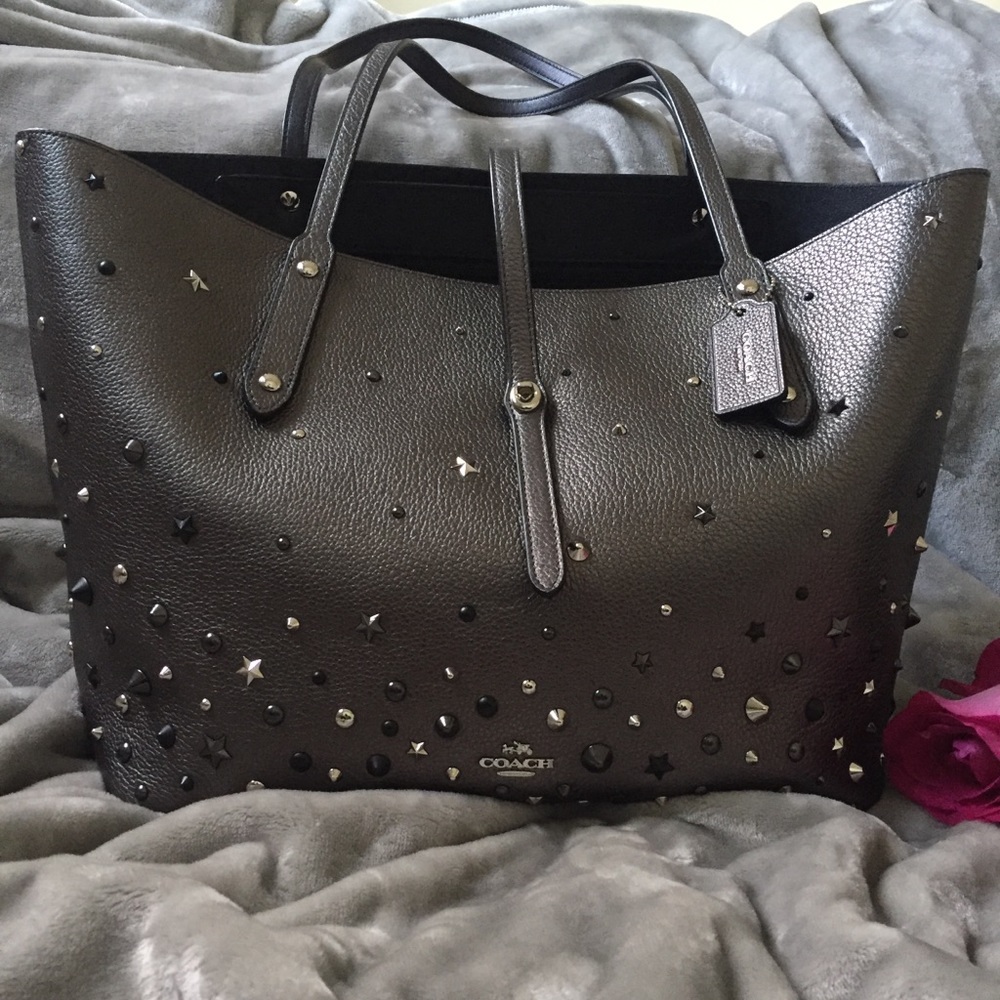 🚫Sold! Coach Market Tote/Shopper with star rivets