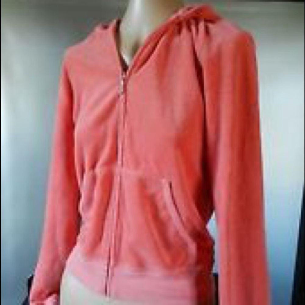 Coral terry juicy jacket!
