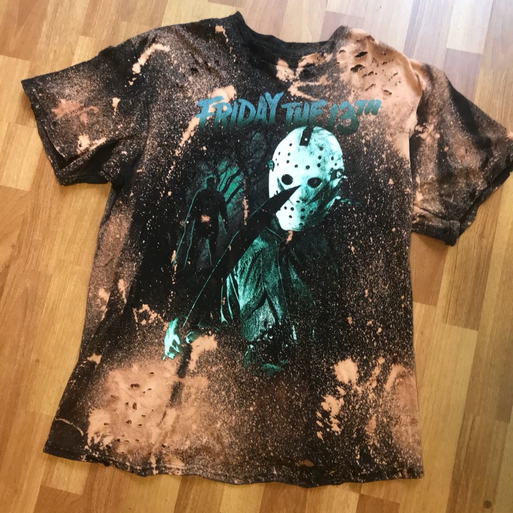 Friday the 13th Large Distressed horror T-shirt