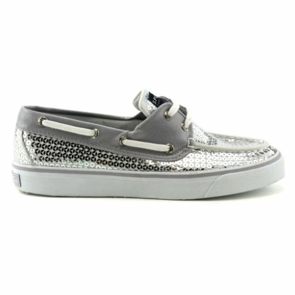 Silver sequin sperrys - Picture 1 of 2