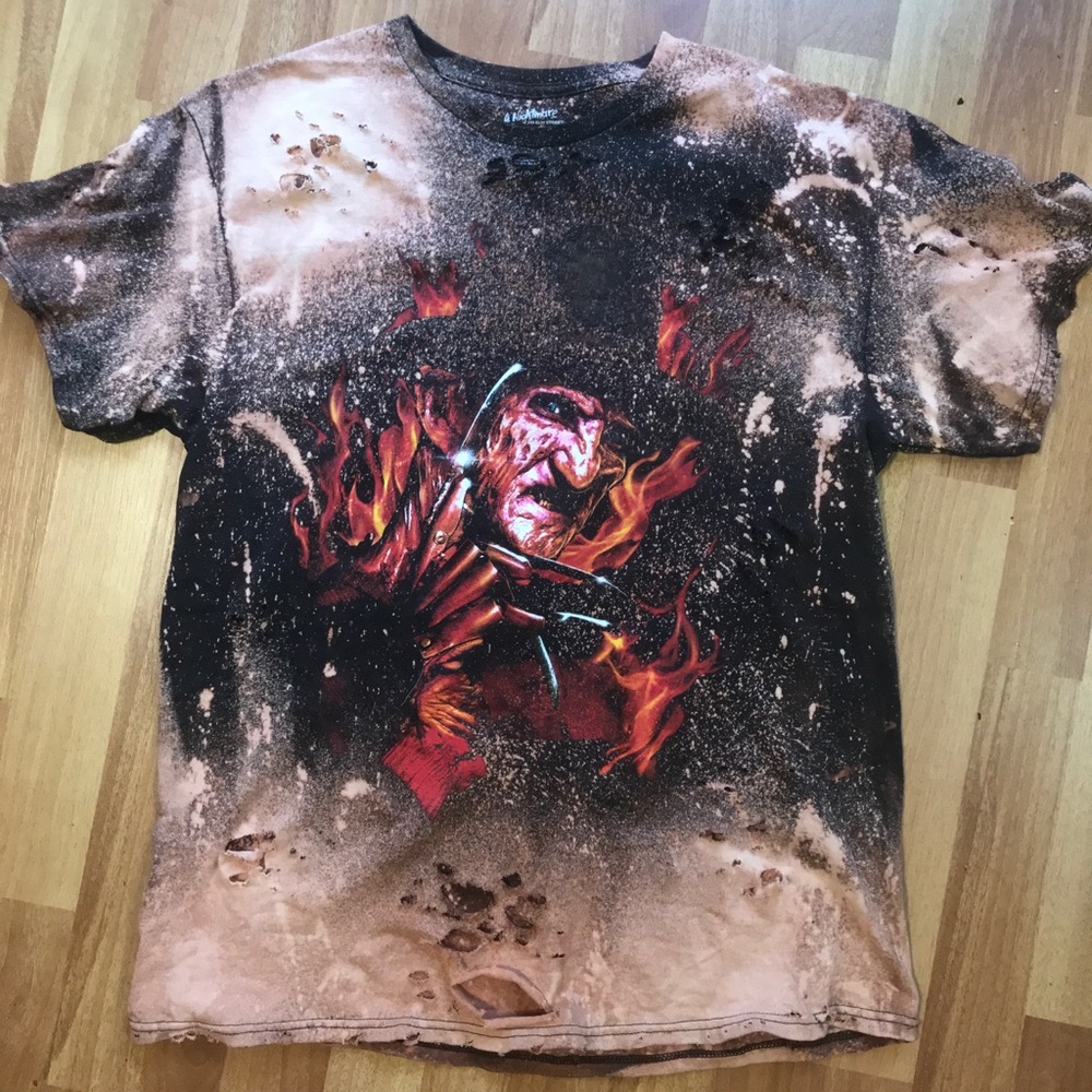 Distressed Nightmare on Elm St T-shirt