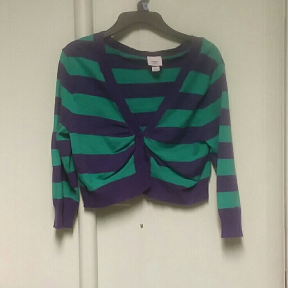 Green and purple stripped