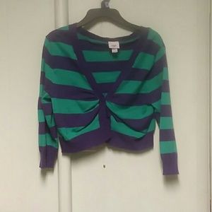 Green and purple stripped