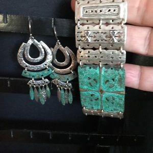 Earrings and Bracelet