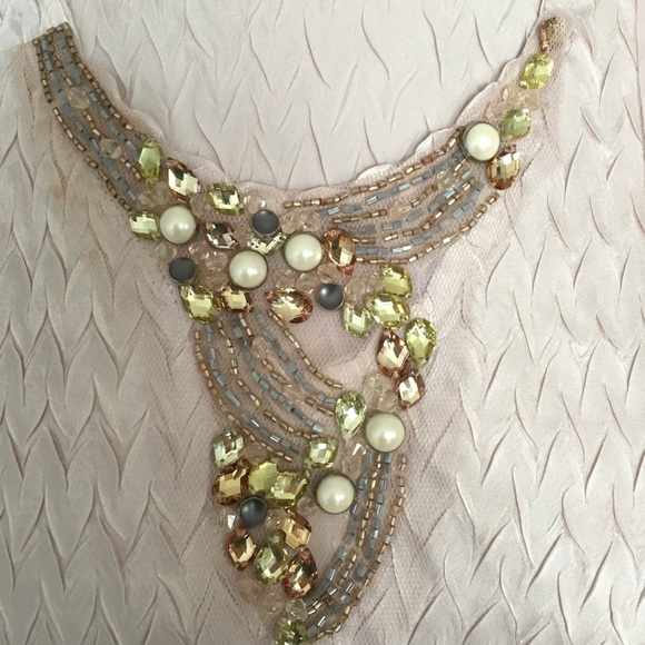 Komarov Beade Pleated Charmeuse Dress & Jacket - Picture 3 of 7