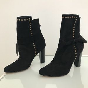 Ulla Johnson Aggie Suede wrap booties size 38
