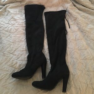 Steve Madden "gorgeous thigh high" suede boot.