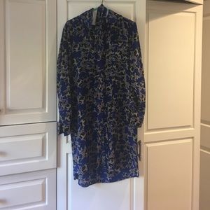DVF shirt dress with tie