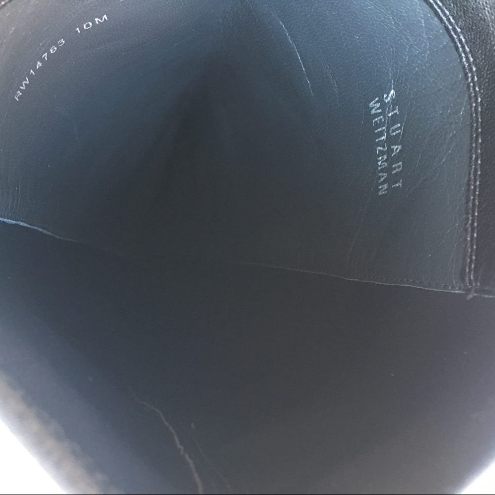 Stuart Weitzman Leather Over The Knee 5050 Boots - Picture 6 of 7