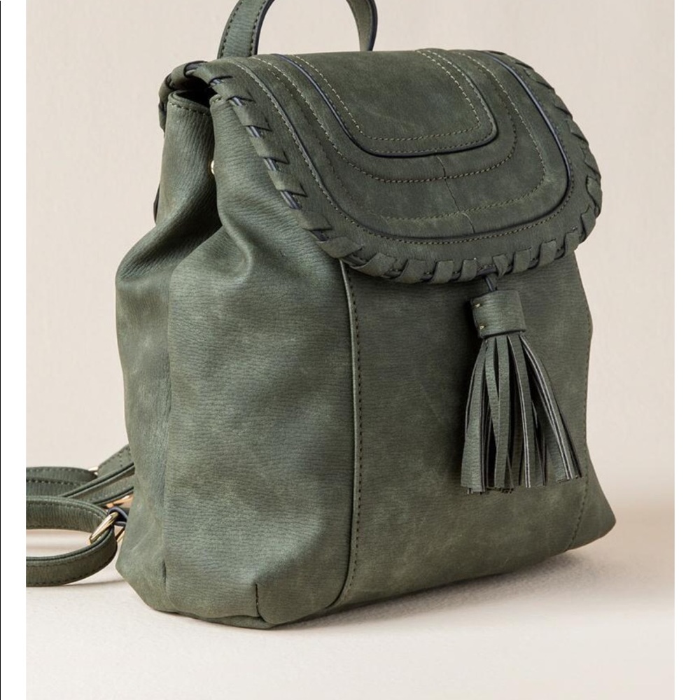 Olive Backpack, Like New!