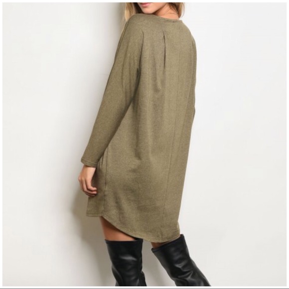 Olive Tunic Dress - Picture 3 of 3