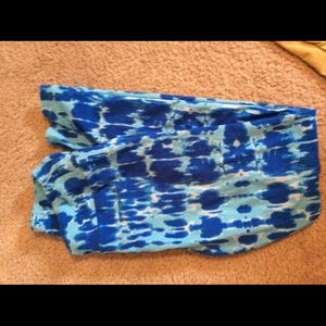 Blue tie dye Lularoe Leggings