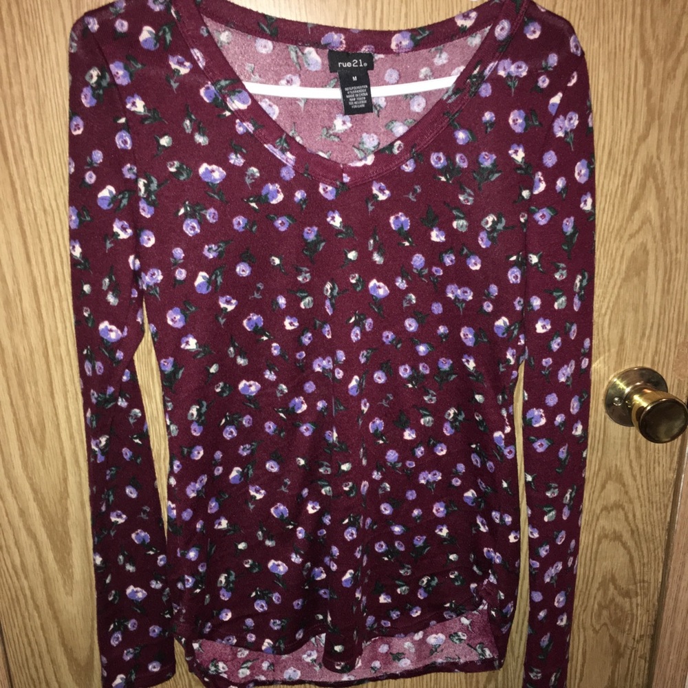 Rue 21 floral shirt