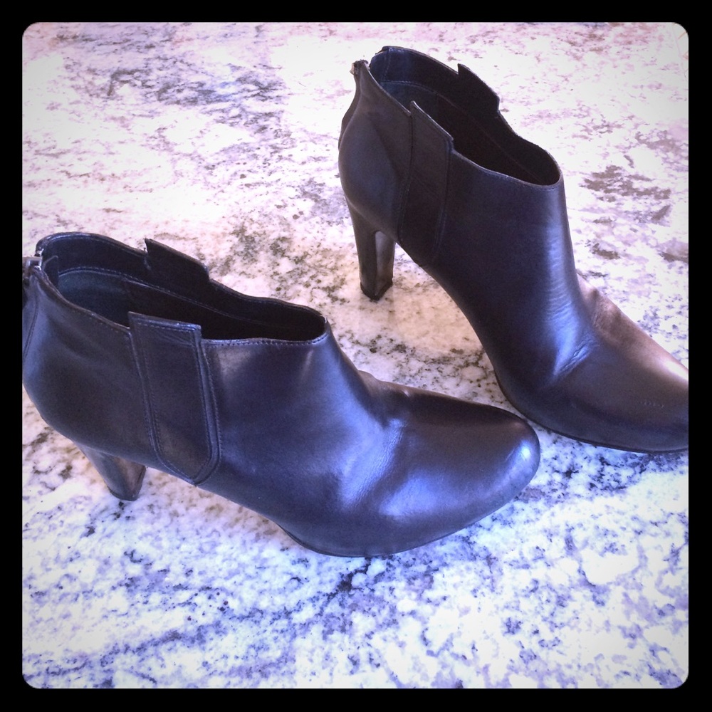 Italian Leather Ankle Bootie