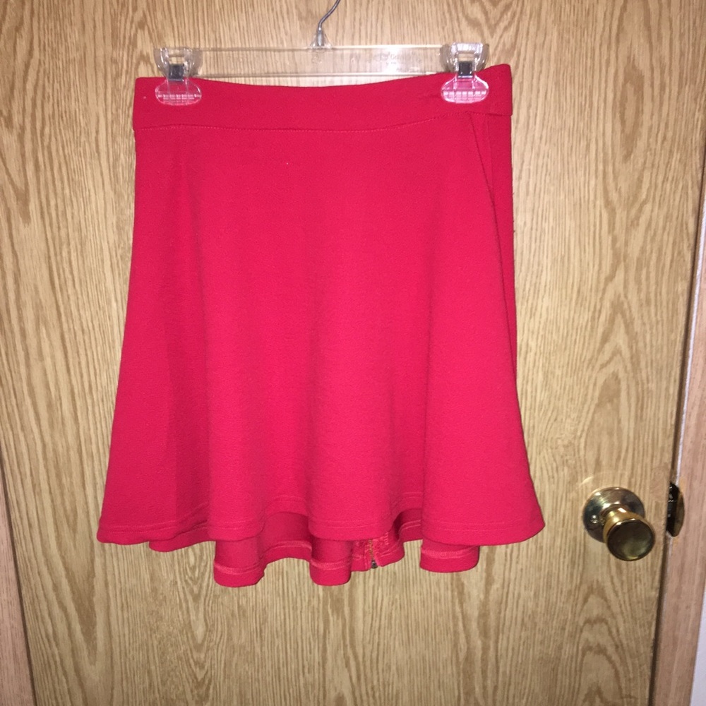 Red skirt