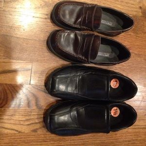 Two pairs boys shoes