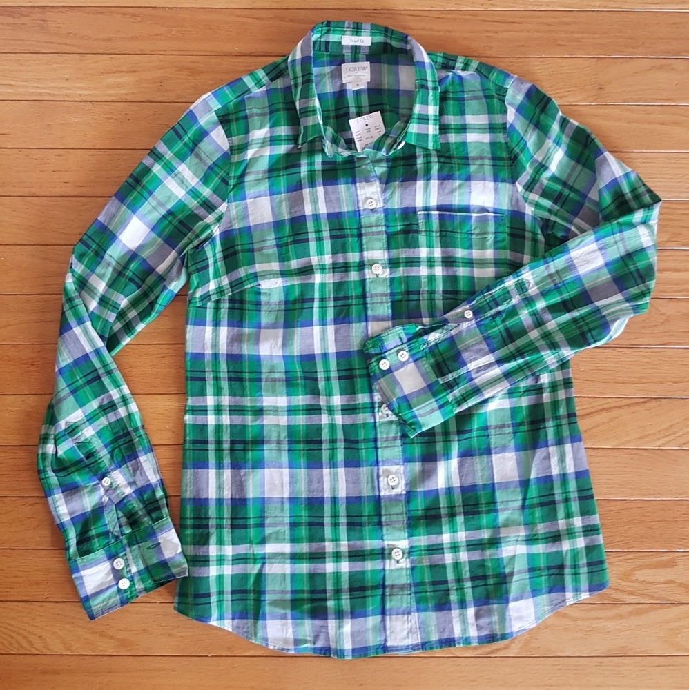 J.Crew Factory Perfect Fit Button Down