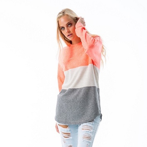 🖤LAST ONE 🖤Neon Coral sweater - Picture 5 of 7