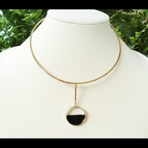 Choker and pendant necklace & earring set