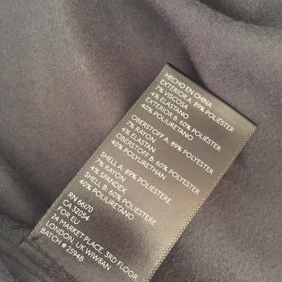 NWT Sparkle & Fade black vegan leather peplum top - Picture 5 of 8