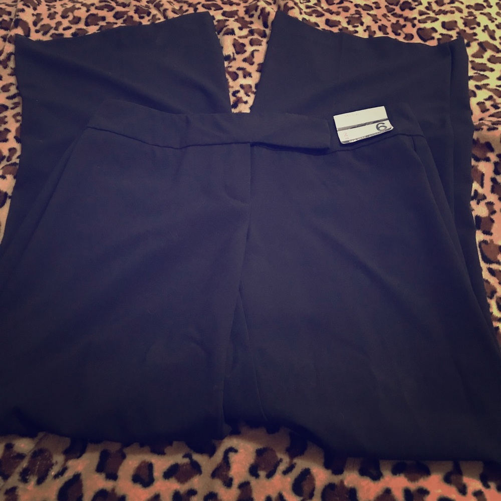 NWT New York & company wide leg tall dress pant