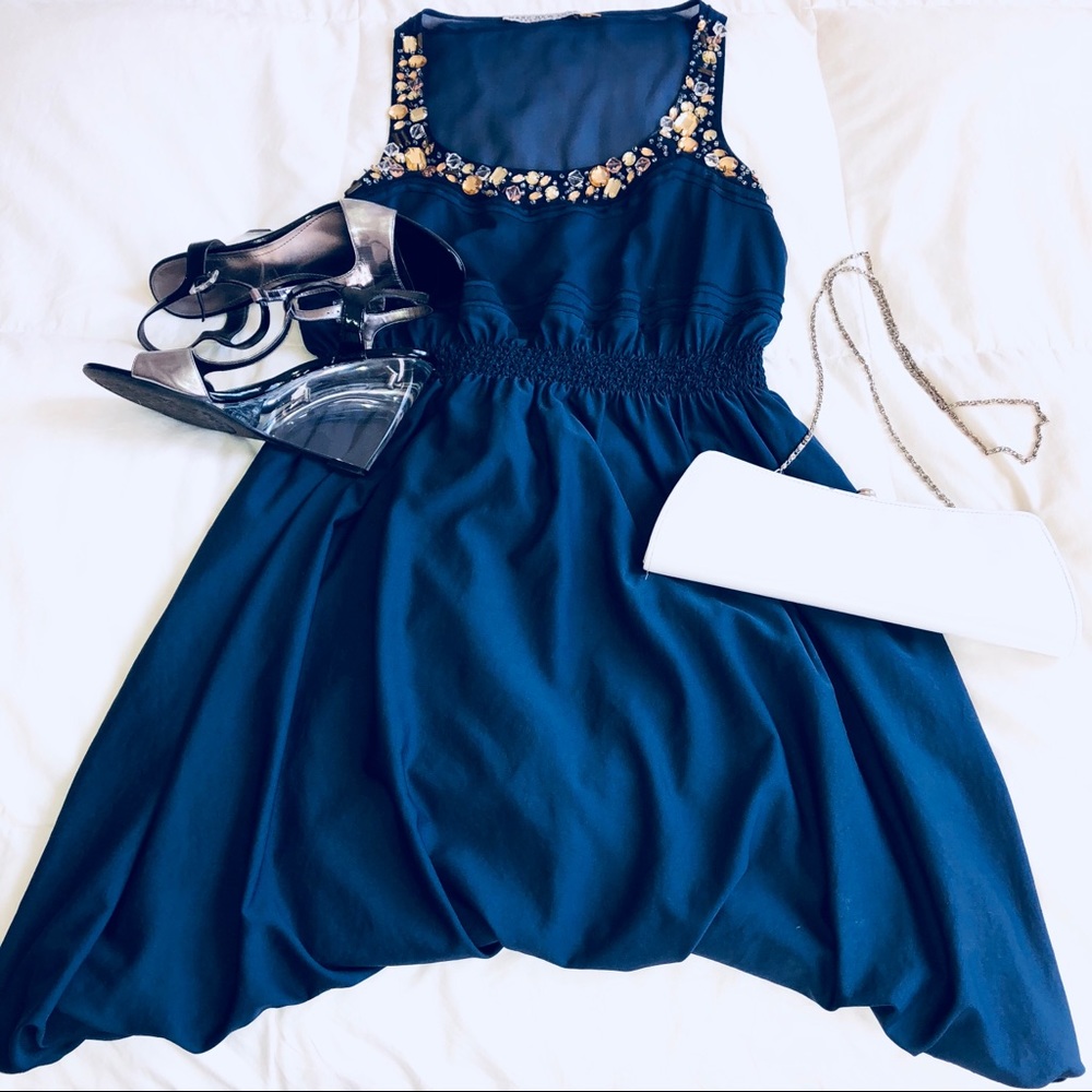 🎉 Marc New York Beaded Sheer Party Dress ⚜️