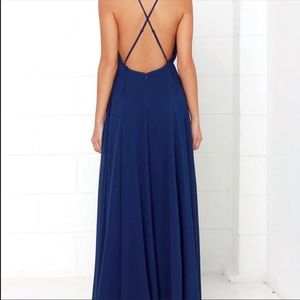 Navy blue maxi dress