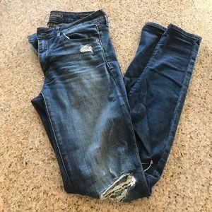 Abercrombie and Fitch super skinny destroyed jean