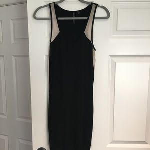 Guess black mini dress with cutout in back. Large