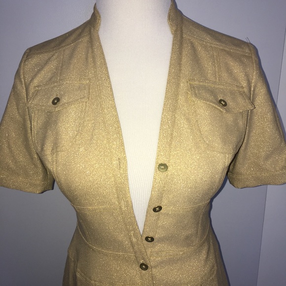 Kay Unger Sparkly Gold Dress - Picture 4 of 5