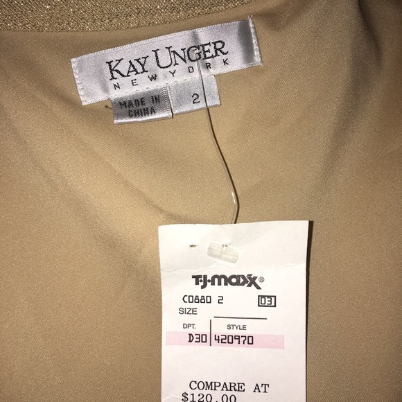 Kay Unger Sparkly Gold Dress - Picture 5 of 5