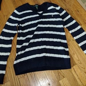 LAUREN RALPH LAUREN STRIPED SWEATER
