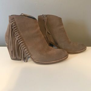 Steve Madden fringe booties