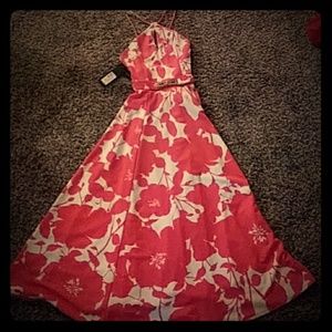 Marciano floor length floral dress