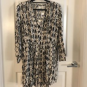Ikat print dress with POCKETS!!