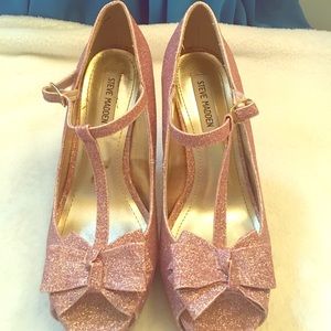 Steve Madden Pink Glitter Stilettos 👠