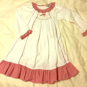 Shrimp N Grits smocked Christmas dress