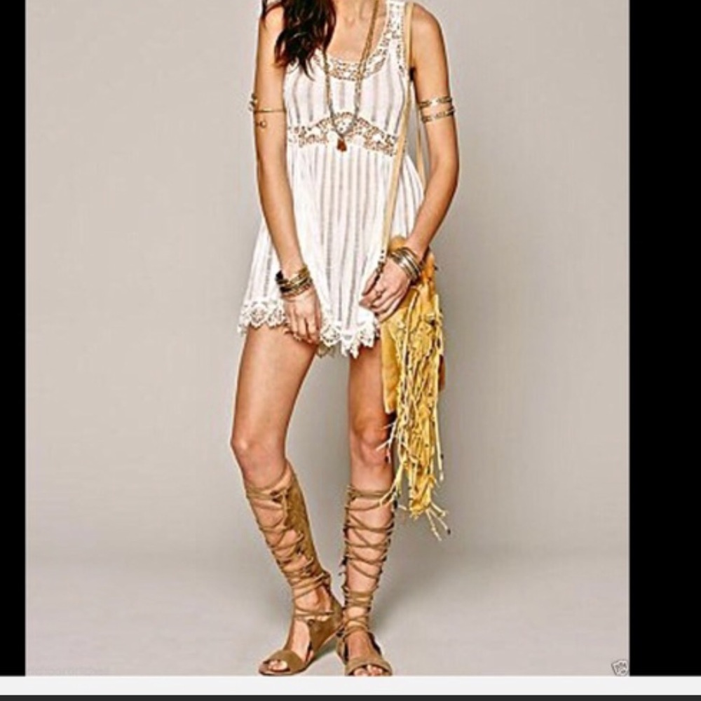 Free people tan revival cross body bag