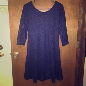 Nordstrom Lush Lace Dress Navy Blue Size M