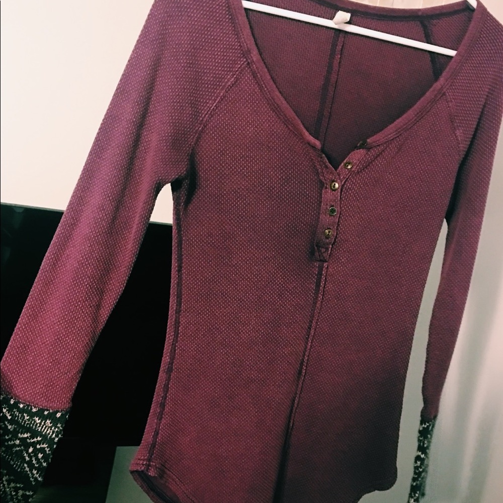 Free People purple long sleeve