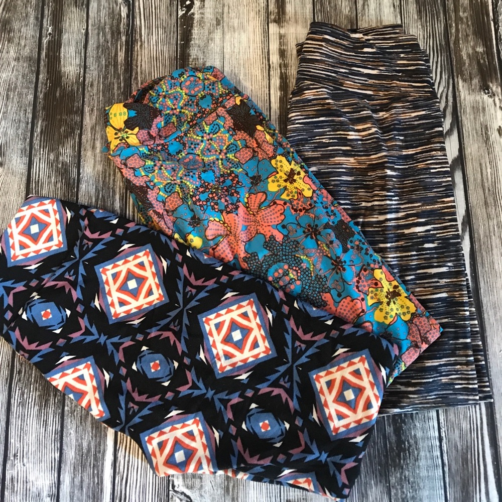EUC LuLaRoe Leggings - Set of Three