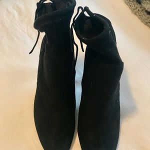 Charles by Charles David Black Suede Booties