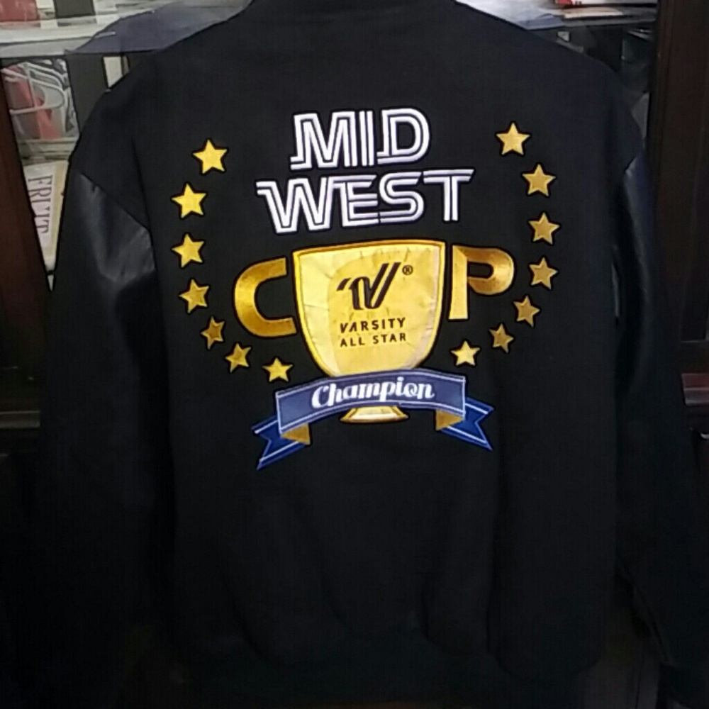 Varsity Midwest champion leather jacket