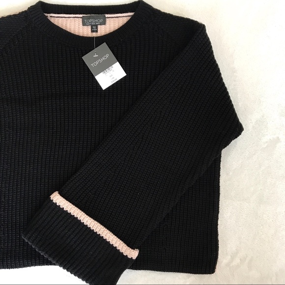 Topshop Contrast Back Sweater - Picture 4 of 8