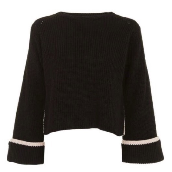 Topshop Contrast Back Sweater - Picture 7 of 8
